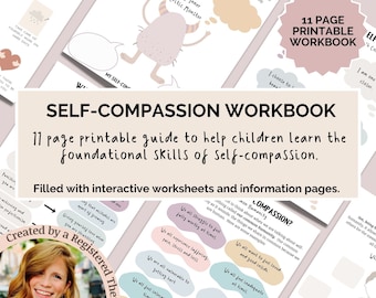 Child Therapy Workbook for Kids, Emotional Resilience Worksheet for Children, Social Emotional Learning, Therapy Interventions for Children