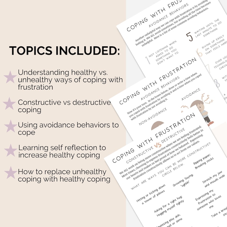 Frustration Tolerance Skills for Kids, Coping Skills for Children ...