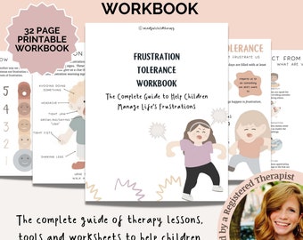 Frustration Tolerance Workbook for Kids, Emotional Regulation Worksheets,  Therapy Worksheets for Kids, Social Emotional Learning