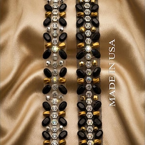 Crystals Black Sew On - Etsy