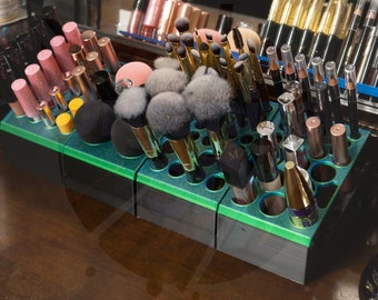 Eco-Friendly 3D Printed Cosmetics & Makeup Brush Organizer - Handcrafted in Colorado