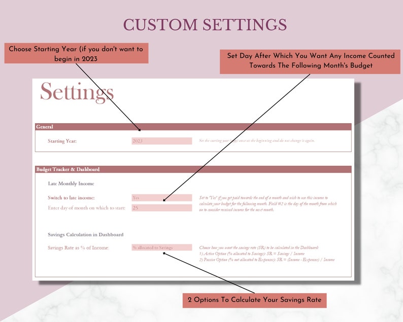 Annual Budget Planner Excel Template Monthly Budget Etsy Annual budget planner excel template monthly budget etsy