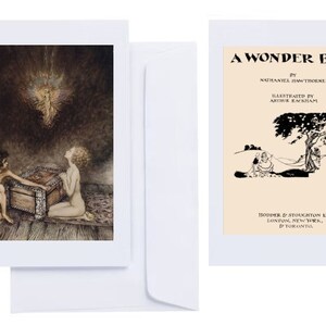 Arthur Rackham - "Hawthorne's Wonder Book" (1922): 16 Grußkarten (C6 + Briefumschläge) mit bedruckten Drucken (Golden Age of Illustration)