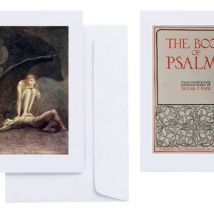 Frank C Pape – „Księga Psalmów” (1912): 24 kartki okolicznościowe z nadrukowanymi wzorami (ilustracje z „Among the Gnomes and Trolls 9”)