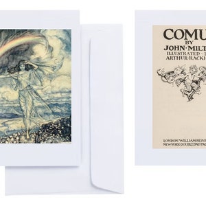 Arthur Rackham - "Comus" (1921): 24 Grußkarten (C6 + Briefumschläge) mit wundervollen bedruckten Drucken aus dem Goldenen Zeitalter der Illustration