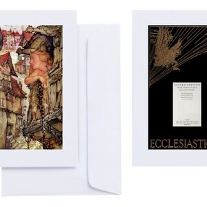 Violet Brunton - "Ecclesiasticus, or The Wisdom of Jesus son of Sirach" (1927): 16 tarjetas de felicitación (C6 + sobres) con impresiones con punta