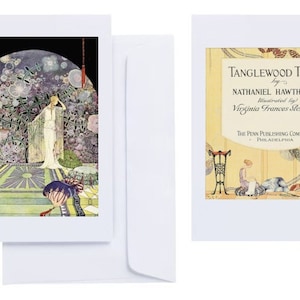 Virginia Sterrett - "Tanglewood Tales" (1922): 10 Grußkarten (C6 Karten + Briefumschläge) mit bedruckten Farbdrucken