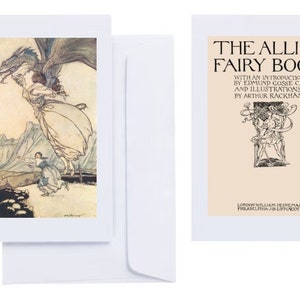 Arthur Rackham - "The Allies' Fairy Book" (1916): 12 wenskaarten (C6 + enveloppen) met opgeplakte prints