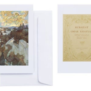 Edmund Dulac – „Rubaiyat Omara Chajjama” (1909): 20 kartek okolicznościowych (C6 + koperty) z nadrukami na czubkach