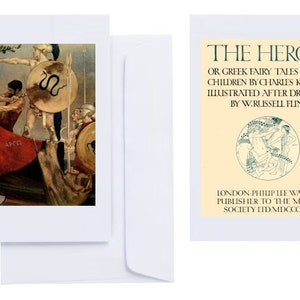 William Russell Flint - "The Heroes; or, Greek Fairy Tales for My Children" (1912): 12 Grußkarten (C6 + Briefumschläge) mit bedruckten Drucken