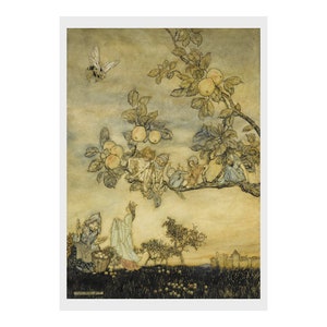 Arthur Rackham - 'The Apple-Tree Woman' aus "A Dish of Apples" (1921): Poster und Grußkarten aus dem Goldenen Zeitalter der Illustration