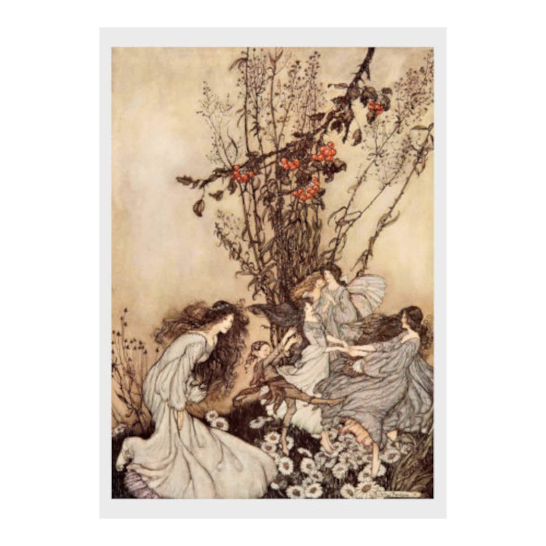Arthur Rackham, Peter Pan in Kensington Gardens, Fairy, Tale, Print ...