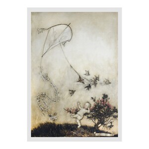 Arthur Rackham - Eine Illustration aus ""Peter Pan in Kensington Gardens"" (1906): Poster and Greeting Cards (Golden Age of Illustration)