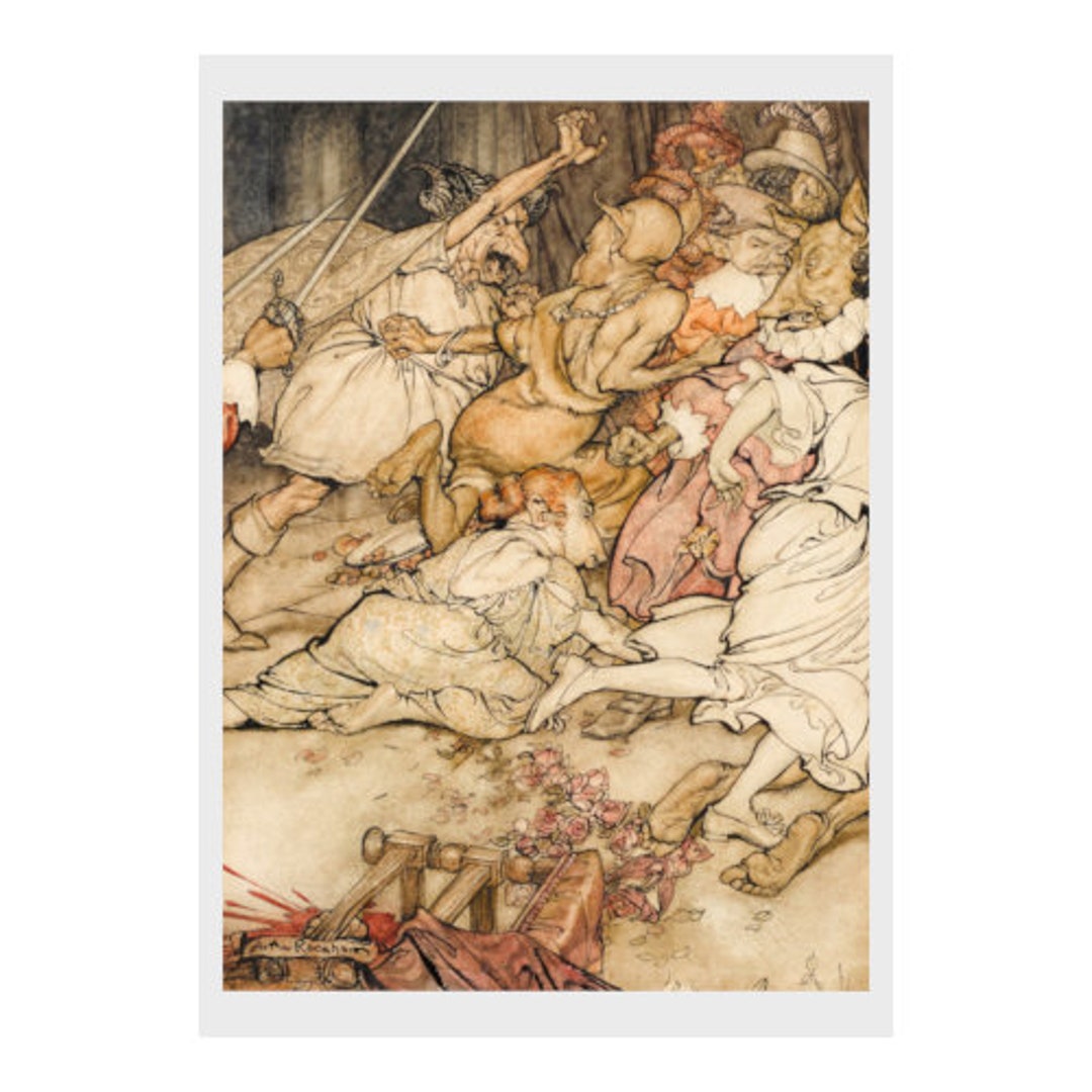 Arthur Rackham, Comus, Fairy, Tale, Print, Illustration, Children ...