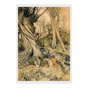 Arthur Rackham, Sueño de una noche de verano, Hada, Cuento, Imprimir, Ilustración, Niños, Adulto, Libro, Dibujo, Fantasía, Bolígrafo, Tinta, Acuarela