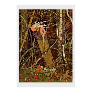Ivan Bilibin - &#39;Baba Yaga&#39;: Posters and Greeting Cards from the Golden Age of Illustration suitable for all ages