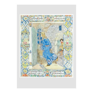 Jessie M King - &#39;Good King Wenceslas looked out on the Feast of Stephen&#39;: Posters and Greeting Cards from the Golden Age of Illustration
