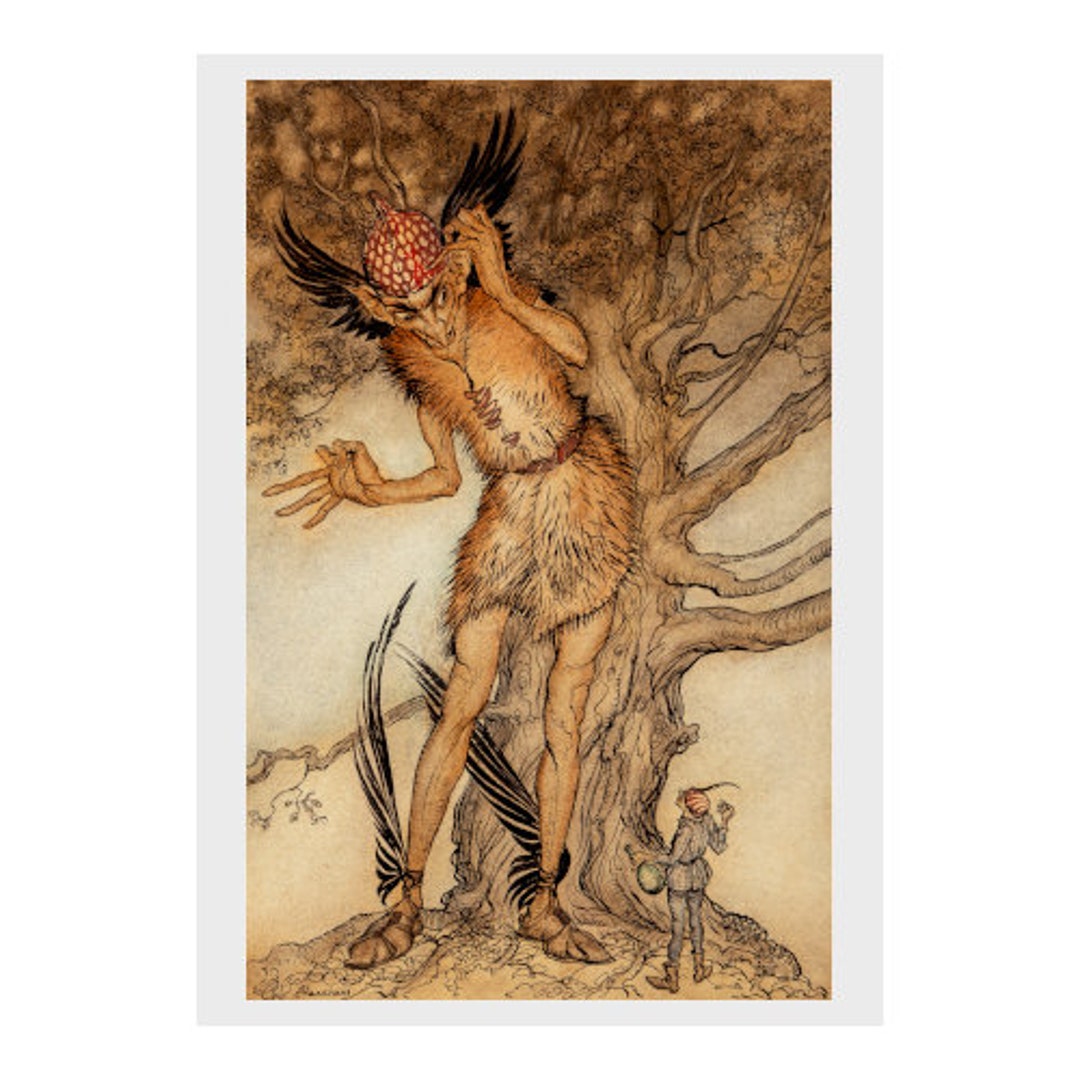 Arthur Rackham, Giant, Little Brother and Little Sister, Fairy, Tale ...