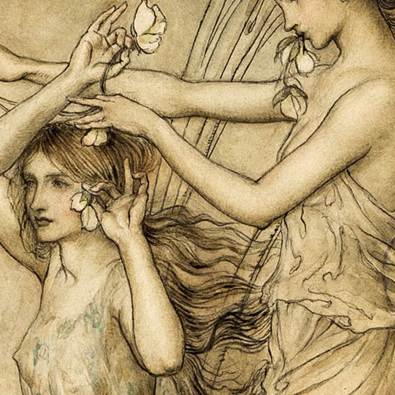 Arthur Rackham - 'sabrina Fair, Listen Where Thou Art Sitting' From ...
