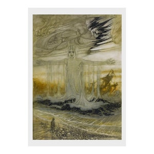 Arthur Rackham, Aesop, Fable, Shipwreck, Fairy, Tale, Print, Illustration, Kinder, Erwachsene, Buch, Zeichnung, Fantasy, Stift, Tinte, Aquarell