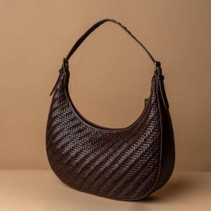 Woven Leather Purse, leather handbag, women leather bag, leather handbag, fashion bag, brown leather bag, genuine leather purse, top handle