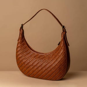 Woven Leather Purse, leather handbag, women leather bag, leather handbag, fashion bag, brown leather bag, genuine leather purse, top handle