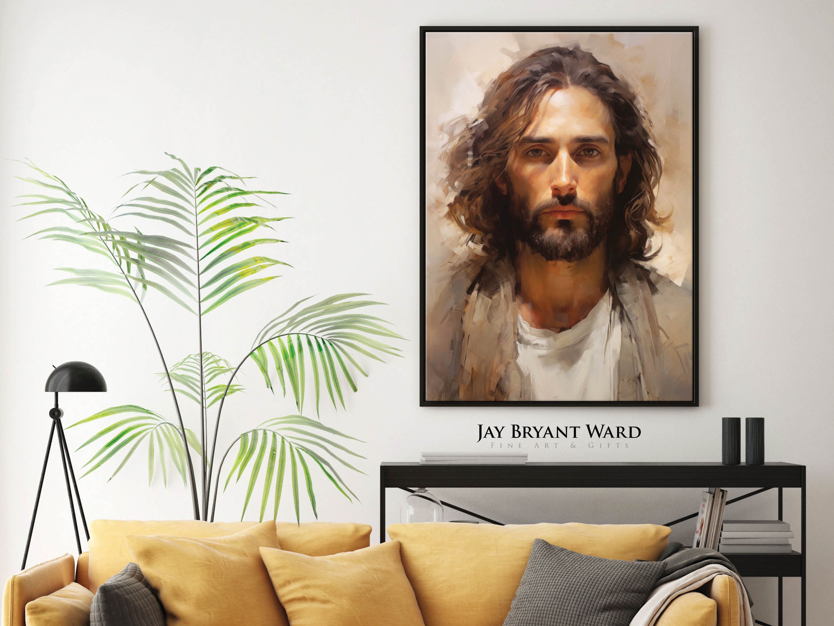 Portrait of Jesus Framed ART PRINT Son of David by Jay Bryant Ward ...