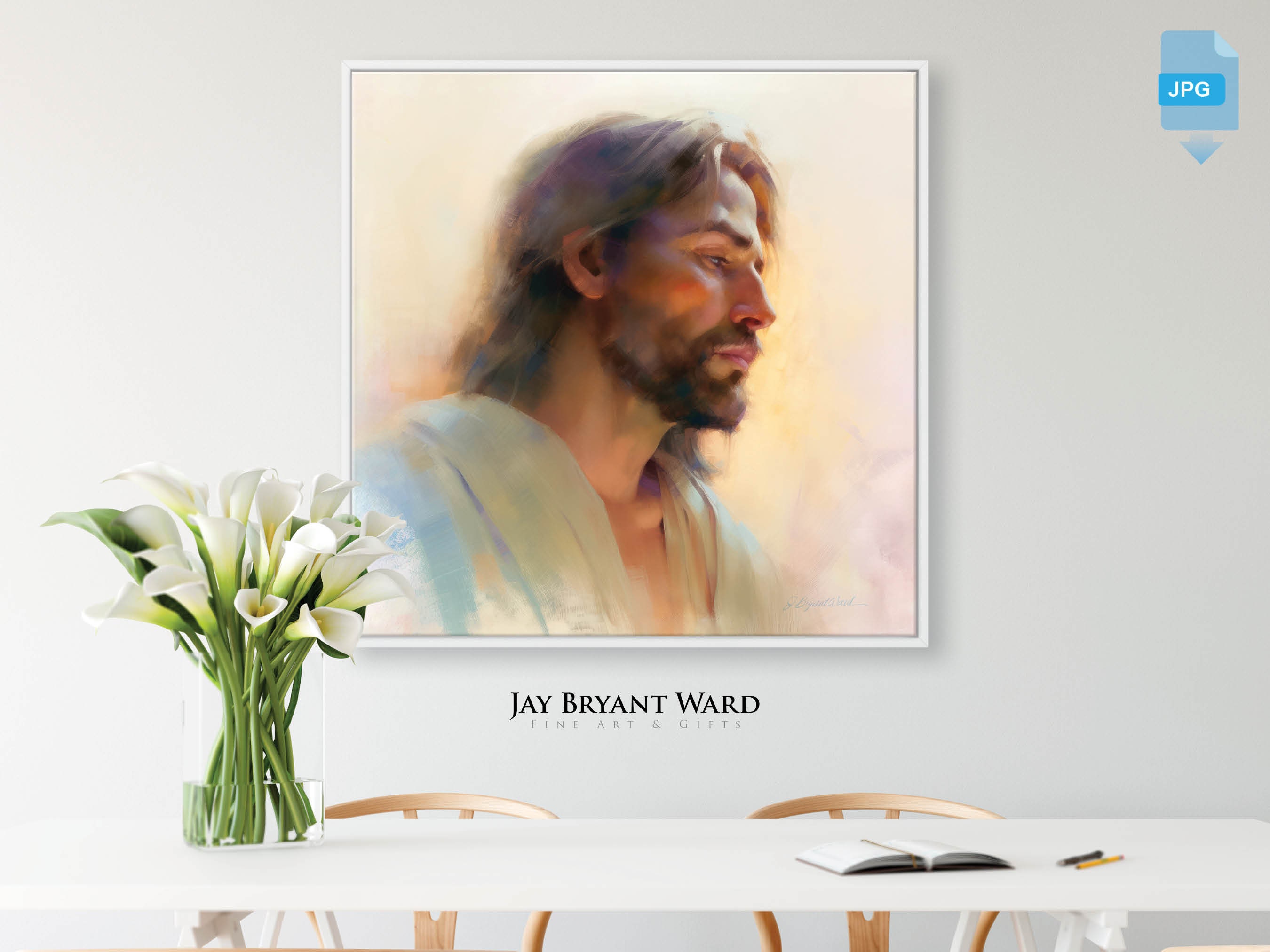 Jesus PRINTABLE Art DOWNLOAD My Peace I Leave With You by Jay Bryant ...