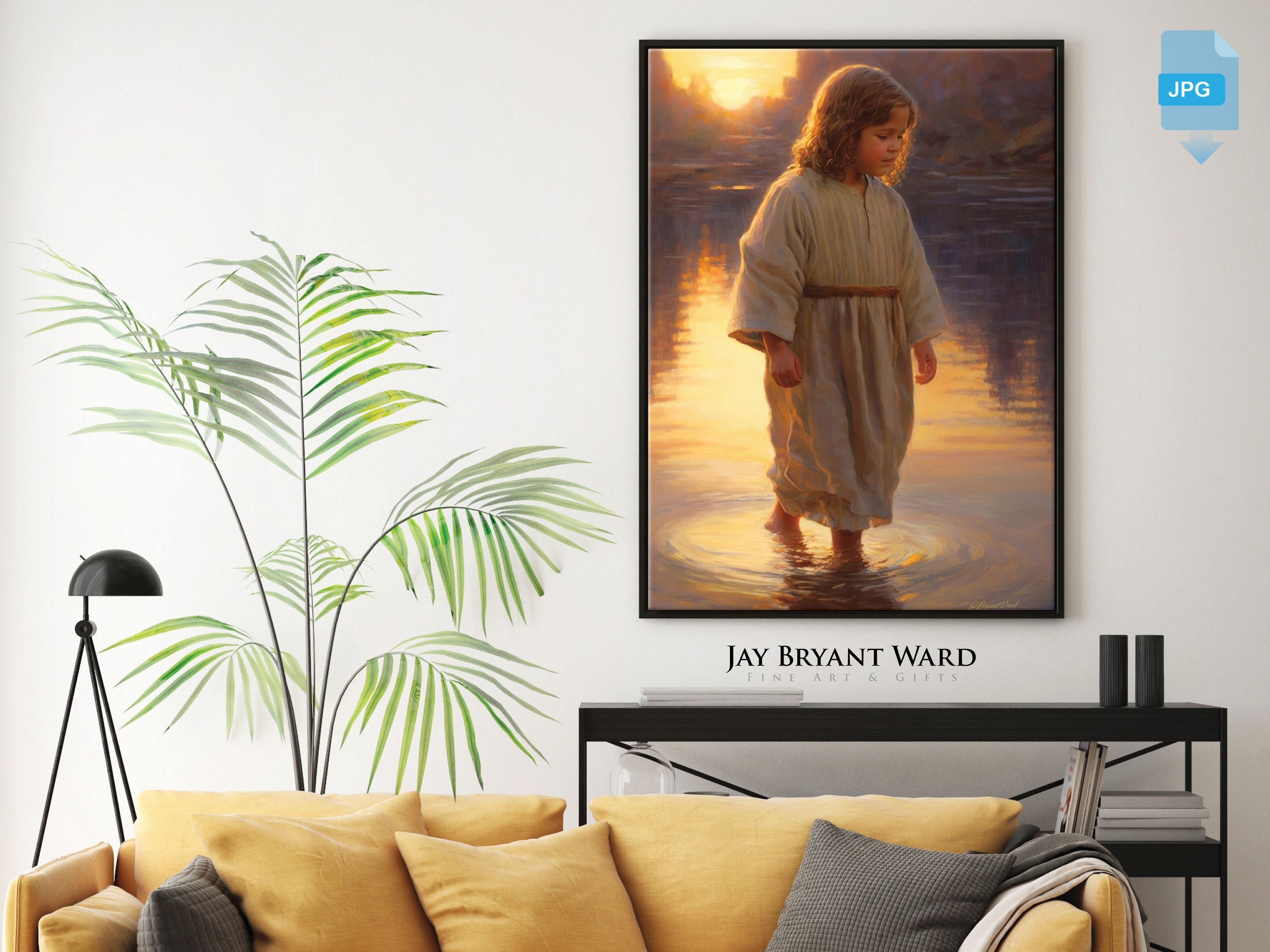 Young Jesus PRINTABLE Art DOWNLOAD Beginning of Miracles by - Etsy