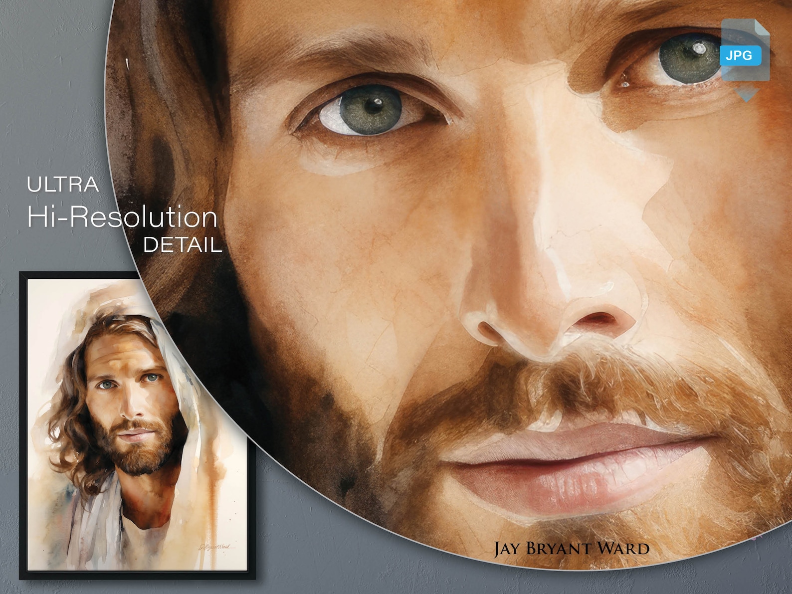 Gentile Savior PRINTABLE Art DOWNLOAD by Jay Bryant Ward - Etsy