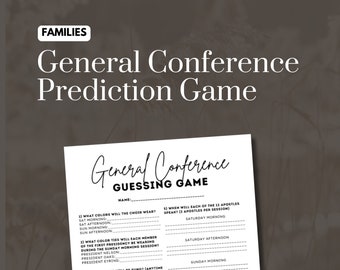 Juego de adivinanzas para familias de la Conferencia General SUD