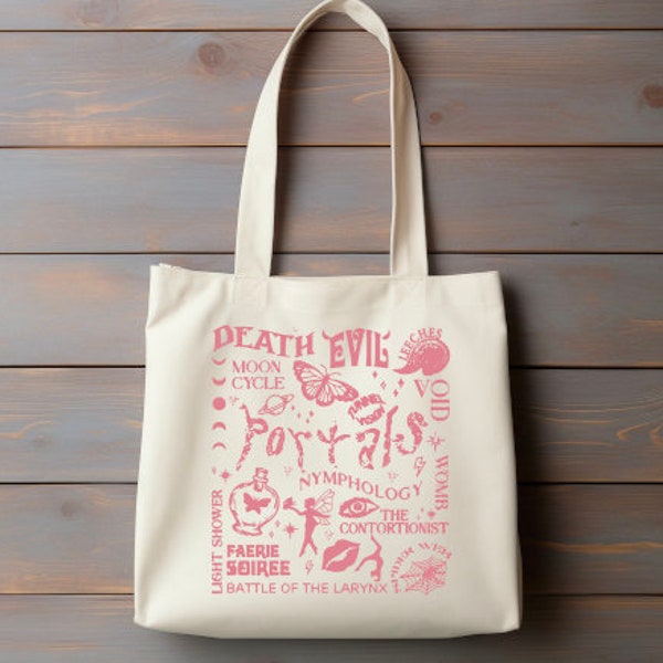 In the style of  Melanie Martinez Portals unofficial unbranded inspired, Novelty, Tote bag, Tote