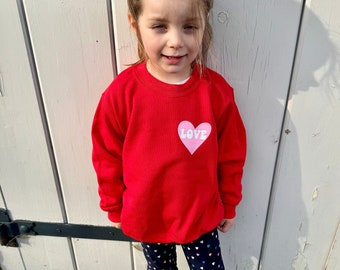Kids Love Heart Sweatshirt
