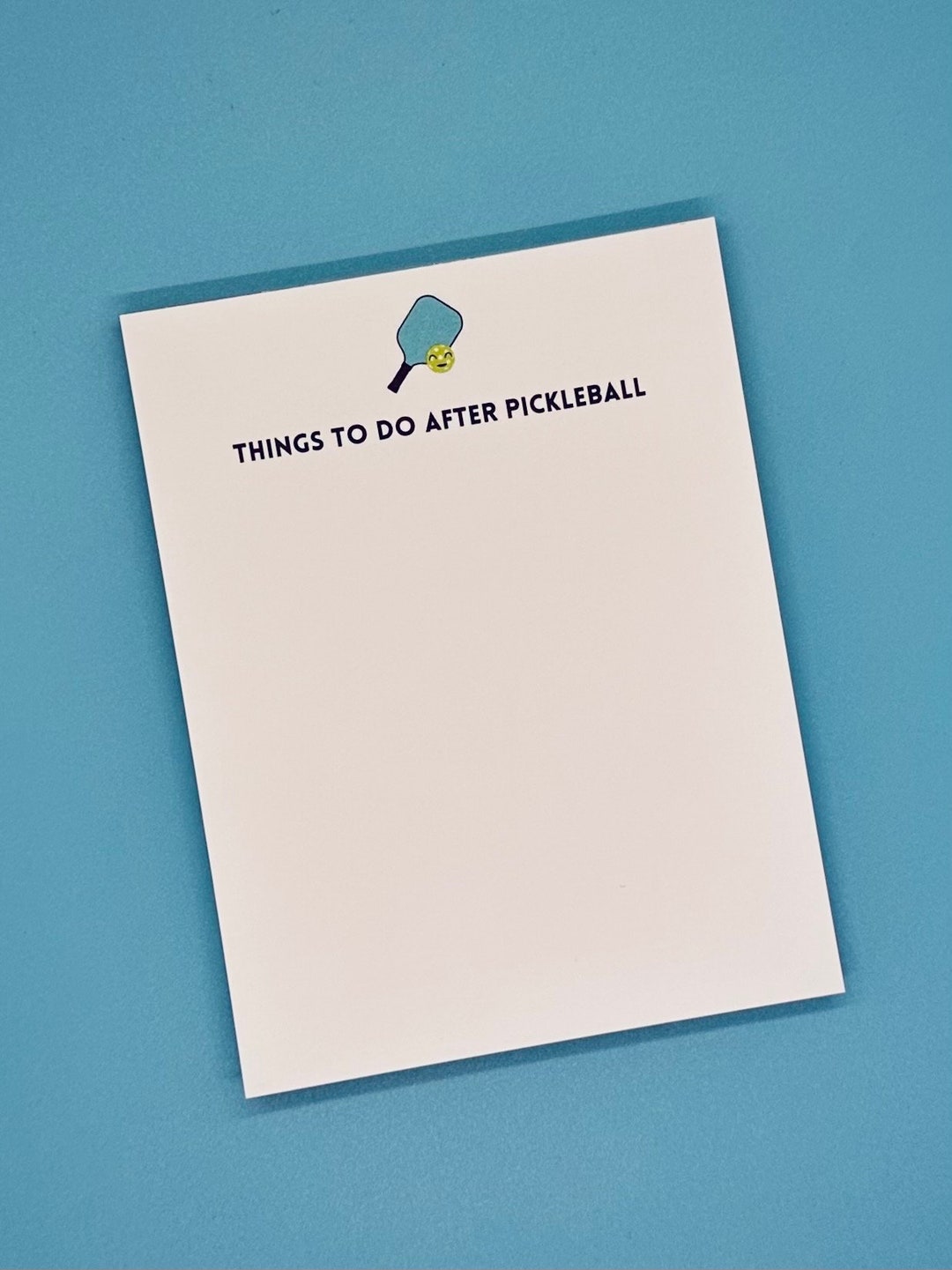 Picklball Notepad Pickleball To-do Notepad – Cute Stationery Gift, Party Favor - Etsy