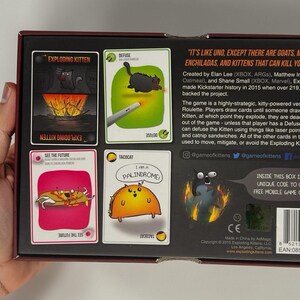 EXPLODING KITTENS Card Game 2015 Preowned Excellent Condition image 5
