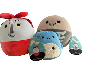Set 2 Squishmallow Disney Nightmare Before Christmas NWT 6.5 Inch Also Sm Nitro