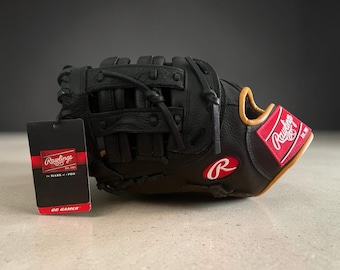 New Rawlings Gamer Series Baseball GFM18GT RH Thrower Glove Black 12.5 Inches