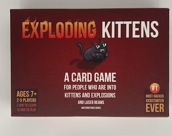 EXPLODING KITTENS Card Game 2015 Preowned Excellent Condition