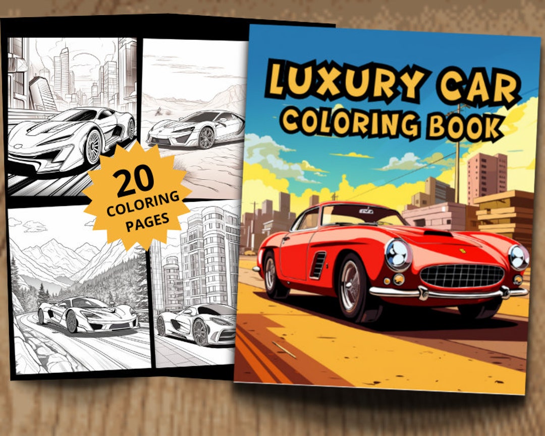 Detailed Car Coloring Pages Intricate Designs Printable - Etsy