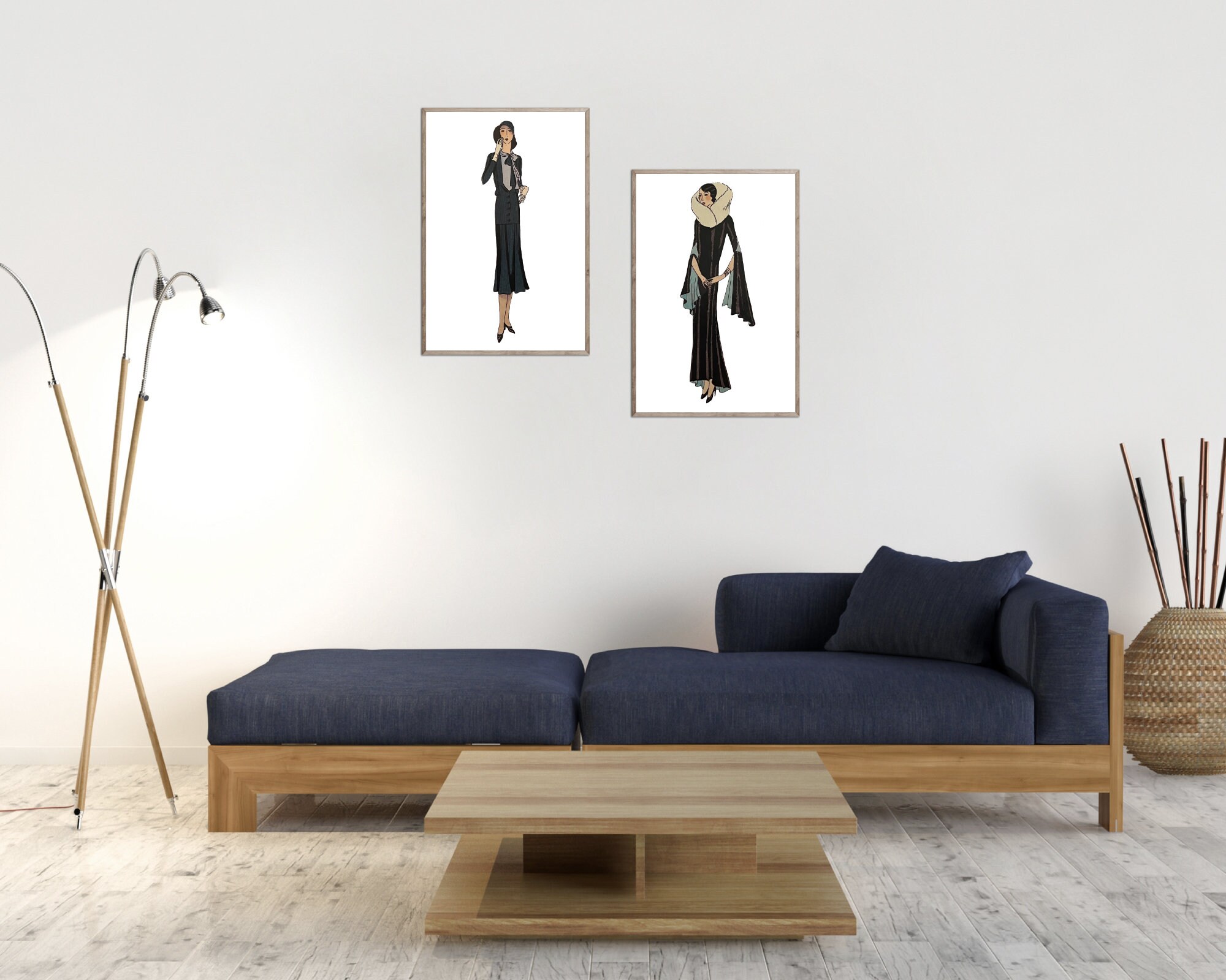 1920s Set of 4 Women Art Deco Printable Art | 1920s Fashion | Gallery ...