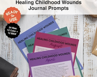 Childhood Wounds Healing Journal: 365 Daily Prompts (PDF)