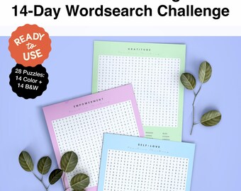 Positive Thinking Word Search Puzzles: Classroom Therapy Activities (PDF)