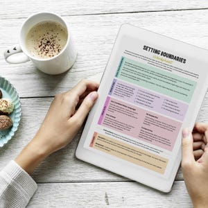 Setting Boundaries Worksheet | Fillable & Printable Workbook for ...