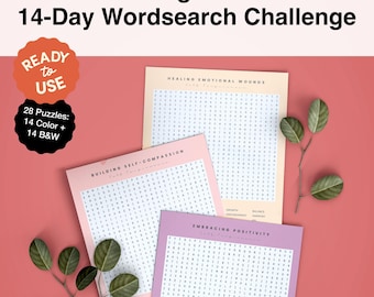 Self-Forgiveness Word Search Puzzles: Therapy & Classroom Activity (Printable)
