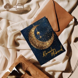 Cartão #3 do Ramadã | cartão islâmico | Comemore o Ramadã | Impressão digital | Cartão para download