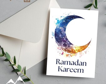 Ramadan Card #8 | Islamic Greeting Card | Celebrate Ramadhan | Digital Printable | Downloadable Card