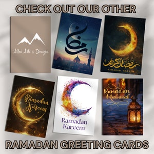 Ramadan Card 8 Islamic Greeting Card Celebrate Ramadhan Digital Printable Downloadable Card image 4