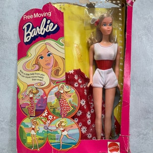 Vintage 1974 Free Moving Barbie Brand New in Box