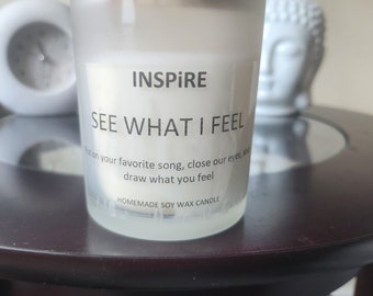 Introducing INSPiRETherapy candles: Your companion to mental wellness.  Find hope and healing in the soothing glow of INSPiRETherapy.