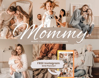 20 Mommy Blogger Lightroom Presets, Family Presets Mobile, Warm Mother Presets, Mommy Instagram Filter, Blogger Mobile Influencer Preset